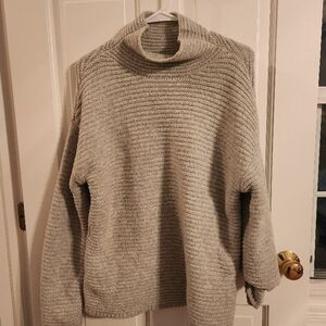 Cozy Gray Turtleneck Sweater